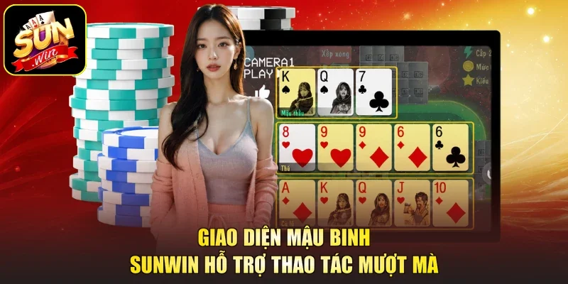 Giao diện Mậu binh Sunwin hỗ trợ thao tác mượt mà