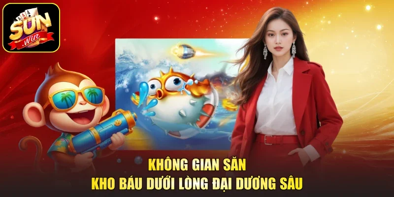 Không gian săn kho báu dưới lòng đại dương sâu